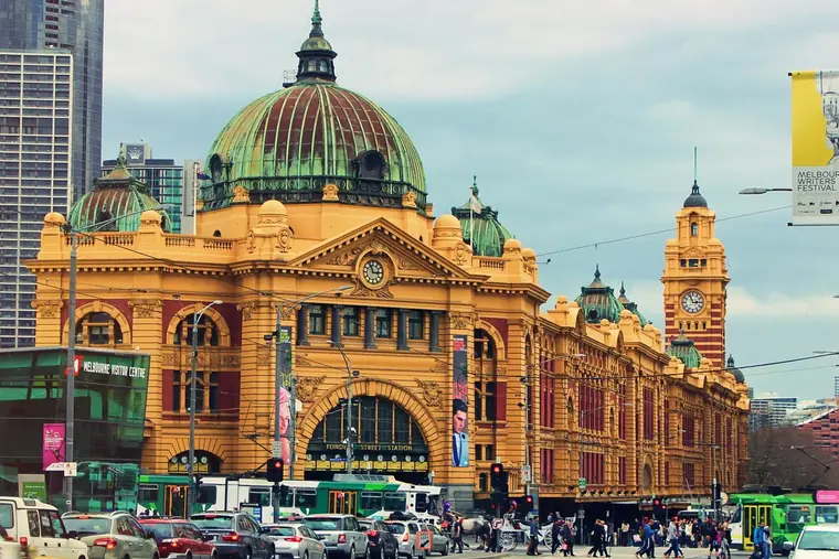 Flinders Street Station in central Melbourne.