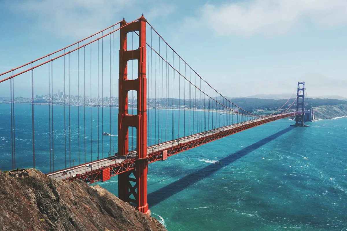 The Golden Gate Bridge and San Francisco Bay