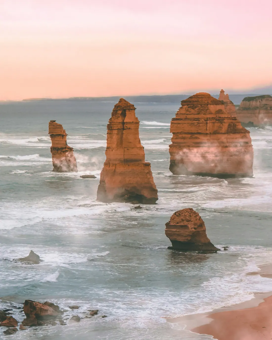 The Twelve Apostles standing off the Great Ocean Road.