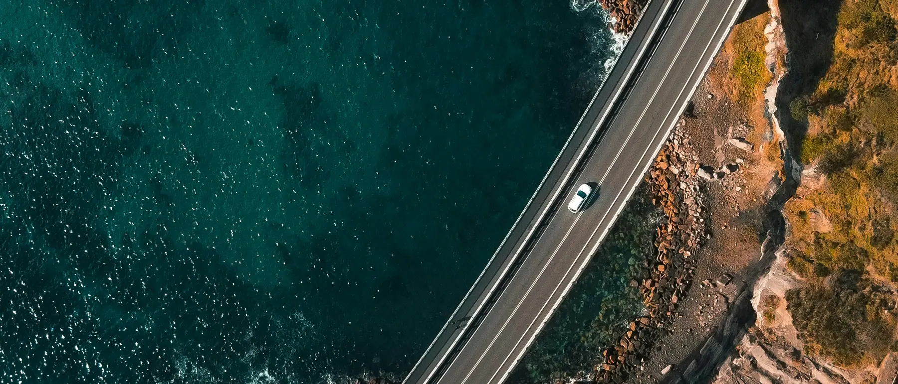 The Sea Cliff Bridge on the coast road south of Sydney.